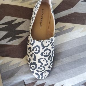 Lucky Brand Leopard Print Slip Ons